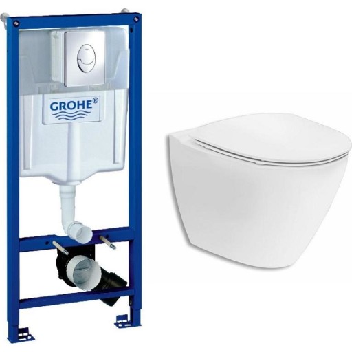 If&ouml; Spira Art v&auml;ggh&auml;ngt toalettpaket, vit/krom