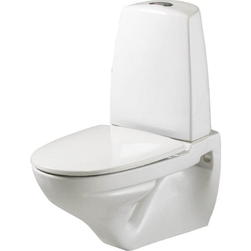 Ifö Sign 6894 ROT vägghängd toalett, rengöringsvänlig, vit