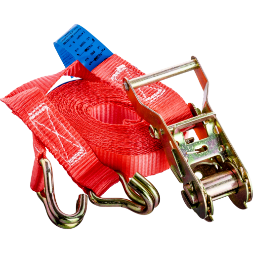 Båndsurring med skralde og krog - 1000kg - 6m billede