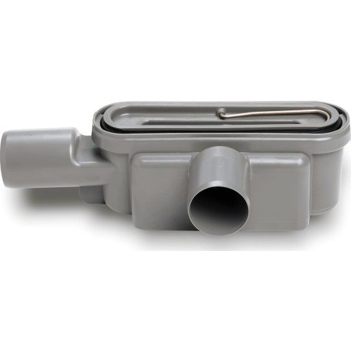 Unidrain 1416 udløbshus, lav byggehøjde, Ø50 mm billede