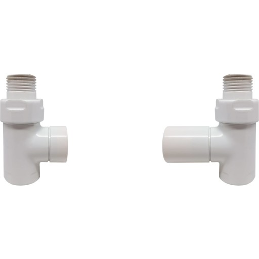 Kriss Cylinder Ventilsæt lige, Hvid billede