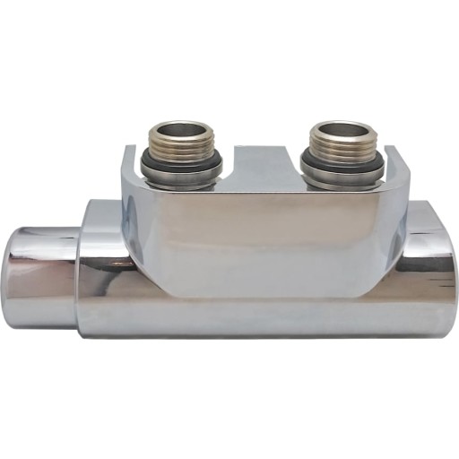 Kriss Twin ventilsæt vinkel venstre, Krom billede