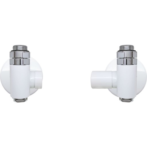 Kriss Corner Combi vinkelløbende ventil, hvid billede