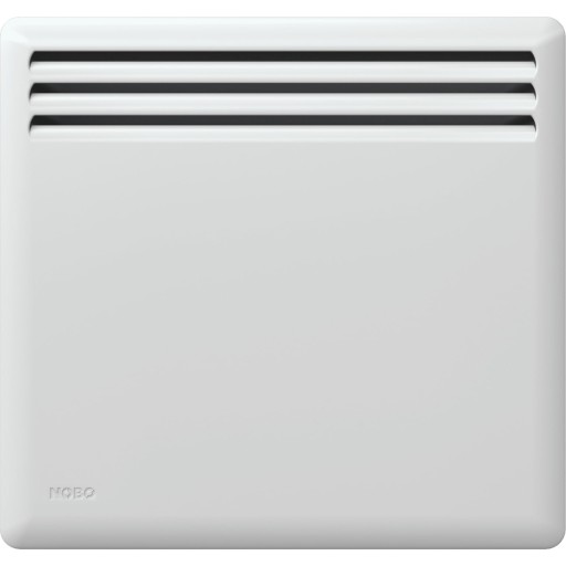 Nobø Front panelovn uten termostat, 250W/230V, hvit, 3 m² Tekniske installasjoner > Varme