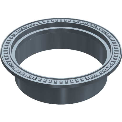 Duco flydende karm Ø600 mm, sort billede