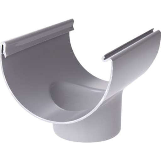 Plastmo tudstykke nr. 10 / 75 mm, grå billede