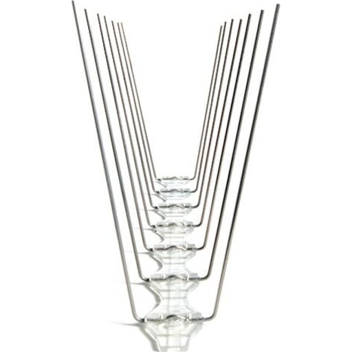 Fuglesikring 5 meter, 2 rækker fuglepigge billede