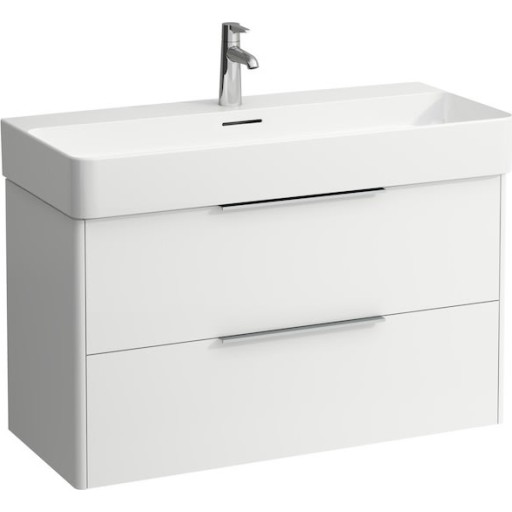 Laufen Base møbelpakke 95x42 cm med skuffer og val håndvask, hvid