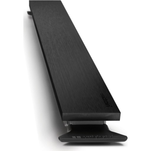 Unidrain HighLine Panelsæt. - Linje rustfrit stål. sort. 700mm