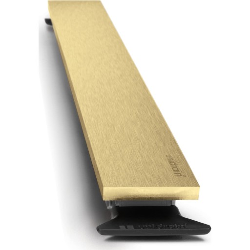 Unidrain HighLine Panelsæt. - Linje rustfrit stål. messing. 300mm