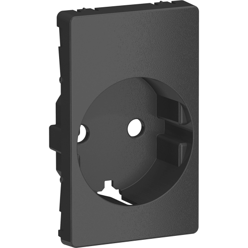 LAURITZ KNUDSEN LK FUGA® koksgrå afdækning til enkelt schuko stikkontakt 1,5 modul.