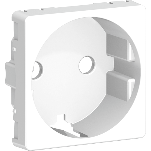 LAURITZ KNUDSEN LK FUGA® hvid afdækning til enkelt schuko stikkontakt 1 modul.