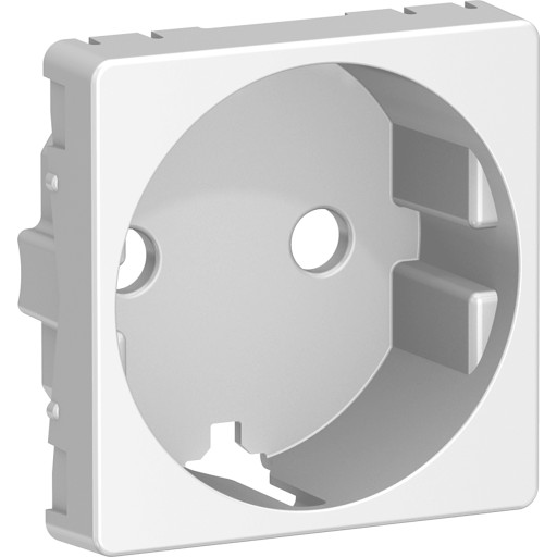 LAURITZ KNUDSEN LK FUGA® lysegrå afdækning til enkelt schuko stikkontakt 1 modul.