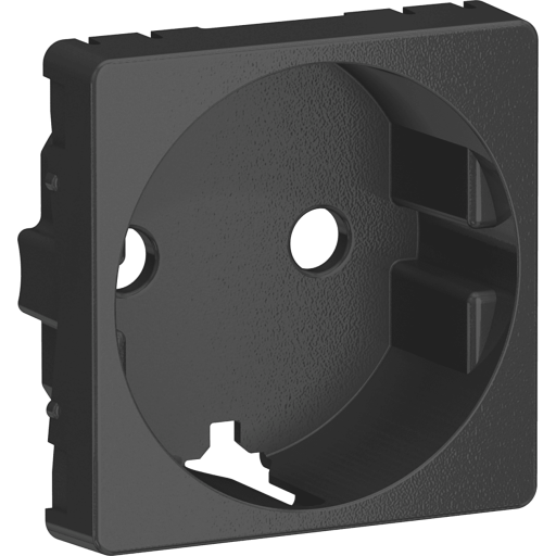 LAURITZ KNUDSEN LK FUGA® koksgrå afdækning til enkelt schuko stikkontakt 1 modul.