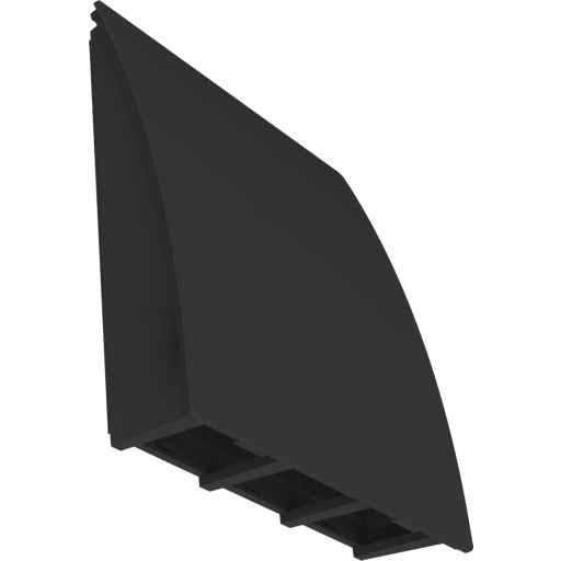 Duka Stormskærm D6 / Pro 50+ Sort Ral 9005