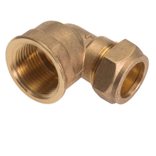 Conex vinkel, 18 mm x 1/2" komp muffe, godkendt til pex og kobber