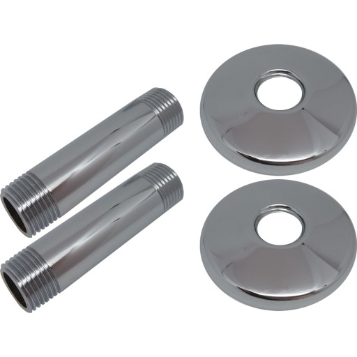 Kriss tilslutningssæt, til skandi first ventil. Krom