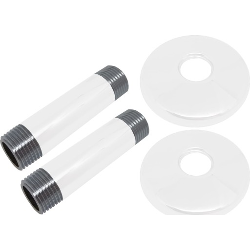 Kriss tilslutningssæt, til skandi first ventil. Hvid