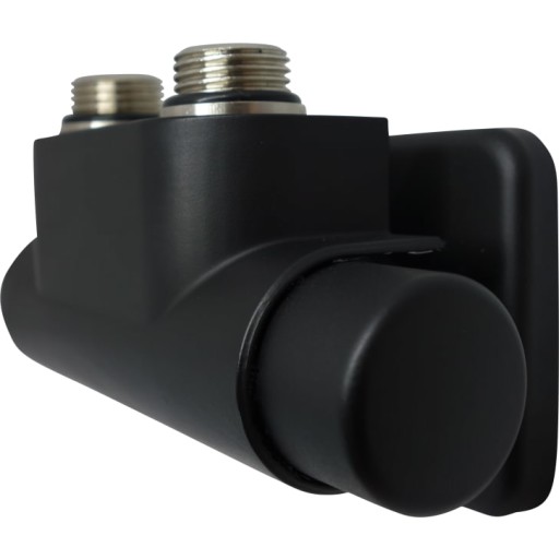 Kriss Twin ventilsæt 1/2'' vinkelløbende højre, sort billede