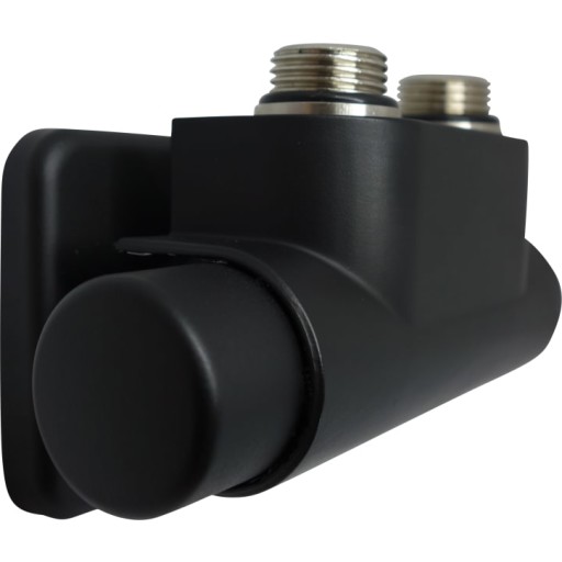 Kriss Twin vinkelløbende ventilsæt i mat sort - venstre billede