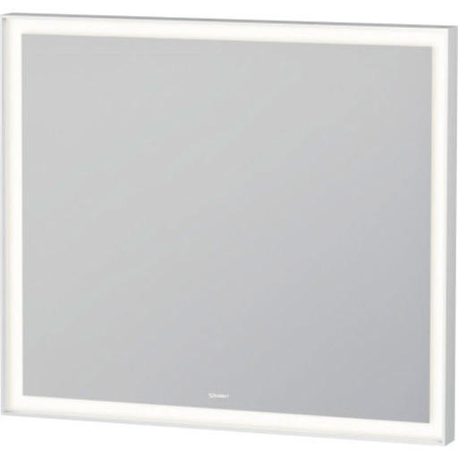 L Cube Spejl Med Lys Dæmpbar Sensor 80x70 Cm Hvid Fra Duravit