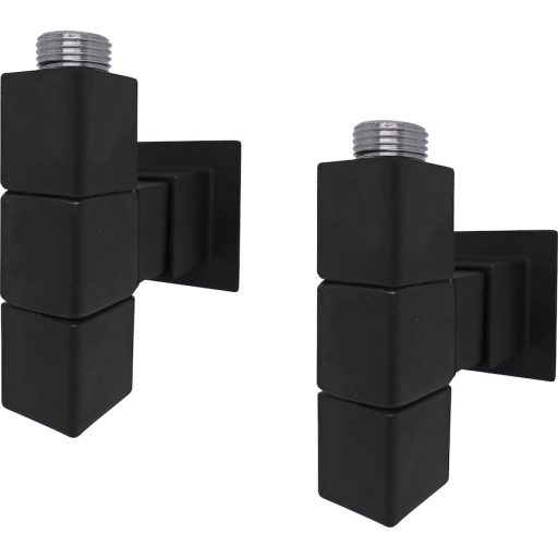 Kriss 4K2 Manuel Plus manuel ventilsæt 1/2´´. Vinkelløbende, med firkantede flanger. Sort