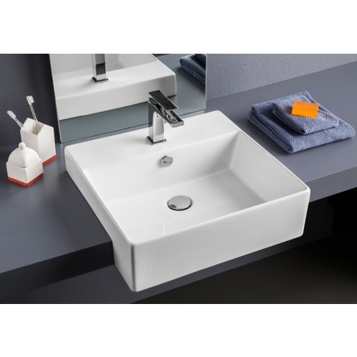 Lavabo Boxo 1030 Slim servant, 50x48 cm hvit Baderom > Servanten