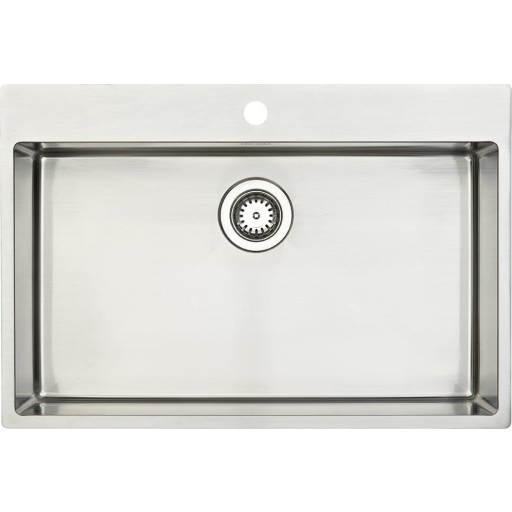 Kubus 720 soft køkkenvask i rustfrit stål radius 10 indvendig