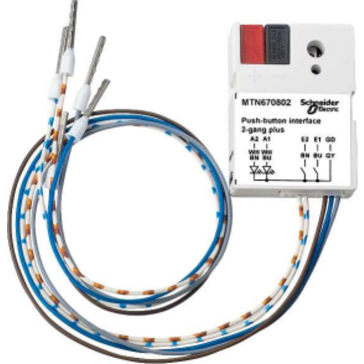 Billede af KNX Binær afbryder interface 2-kanal plus