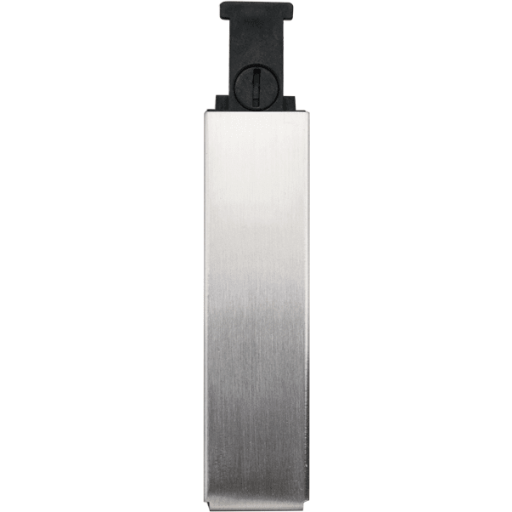 SG Zip Slim 1F endetilslutning, børstet stål