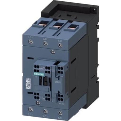 Billede af Kontaktor 80A 37KW 3P+1NO+1NC 24V AC fjederklemme 3RT2045-3AB00