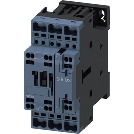 Billede af Kontaktor 25A 11KW 3P+1NO+1NC 24V AC fjederklemme 3RT2026-2AB00