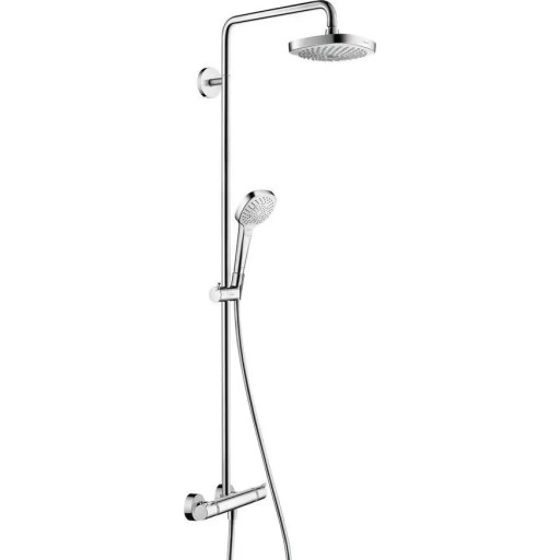 hansgrohe Croma Select E 180 2jet Showerpipe EcoSmart 9 l/min. hvid/krom