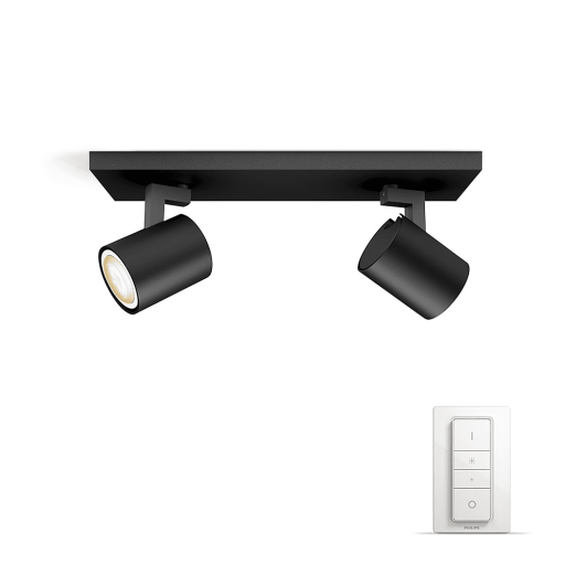 Philips Hue Connected Runner spotter i tak, 2 spotter, sort Lamper &amp; el > Lamper &amp; spotter