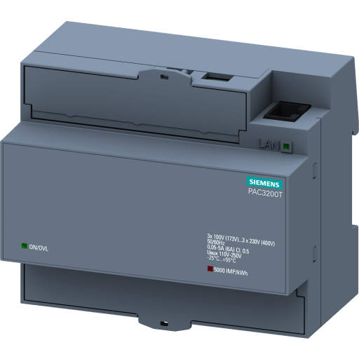 Sentron PAC3200T, L-L: 400V, L-N: 230V, 5A, 7KM3200-0CA01-1AA0