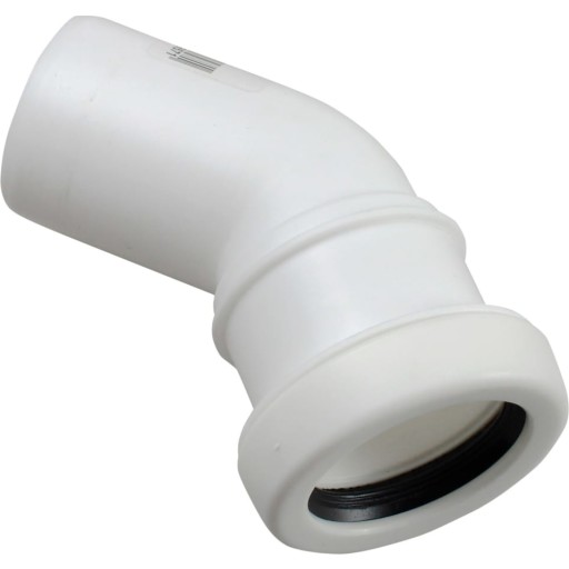 ALIAXIS Ht-pp (amax pro) ø32 mm x 45° hvid bøjning