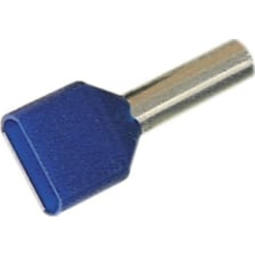 100 stk Grommet Isolert dobbel 2x2,5 mm² blå Backuptype - El