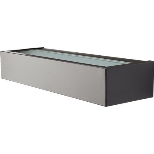 Veggarmatur Edge LED 10W 4000K, 520 lumen, grafitt