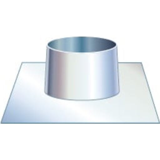 Metalbestos skorstein uØ 500mm som dekker 0-5° aluminium Backuptype - VVS
