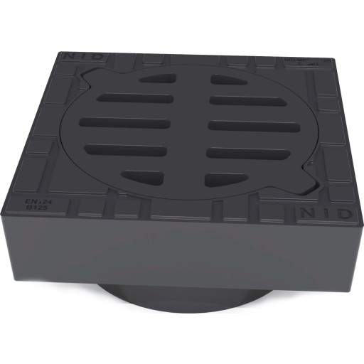 NID fast karm med rist, til Ø315 mm opføringsrør, 12,5 ton, komposit