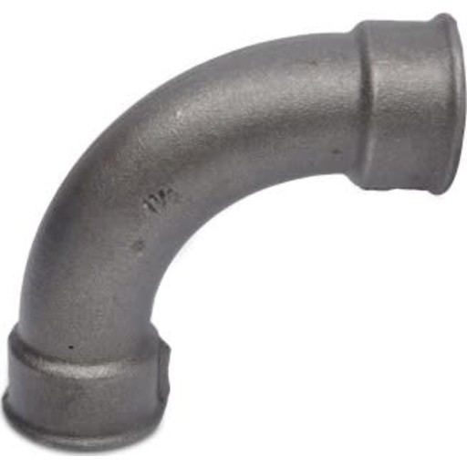 +GF+ Bøjning 90° sort lang muffe/muffe 3/4