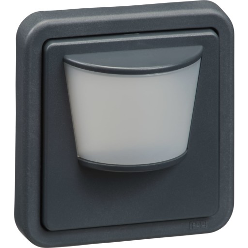 LK Opus 74 PIR afdækning til Fuga, 1 modul, IP44, Antracit billede