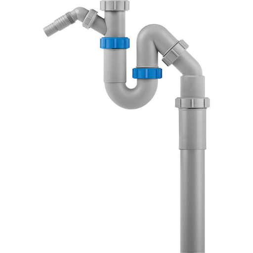 Jafo diskbänksvattenlås, 1 1/2", grå