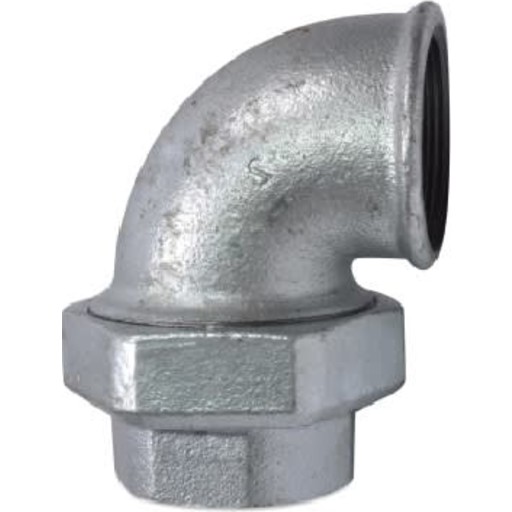 Galvaniseret vinkelunion 3/4" billede