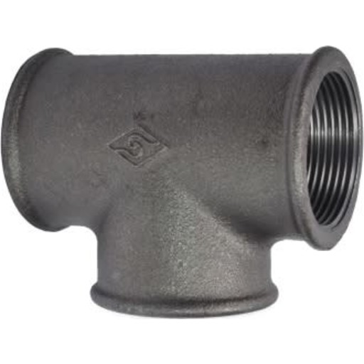 Sort tee 1/2" billede