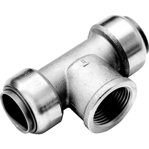 Roth rustfri indstik tee 22 x 1/2" x 22mm billede