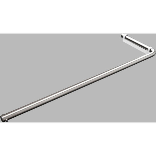 D line håndklædestang, 47 cm, børstet rustfrit stål