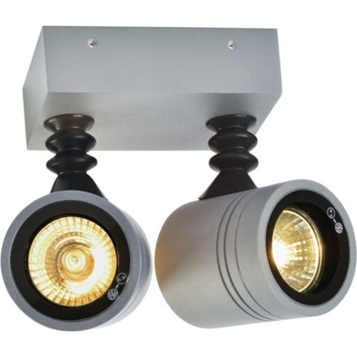 Billede af MYRA væg- og loftlampe, 2xGU10, IP55, grå