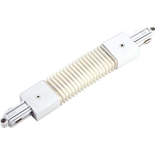 SLV 1F flexforlænger til påbygningsskinne, hvid