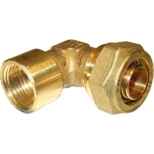 5 stk Pex vinkel med muffe, 28 mm x 1" billede